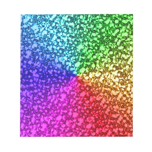 レインボーグリッター ノートパッド (正面)