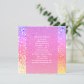 レインボーグリッター:パーティの招待状 招待状 (スタンド正面)