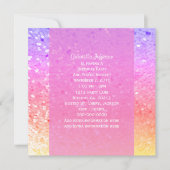 レインボーグリッター:パーティの招待状 招待状 (正面)