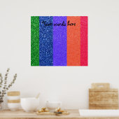 レインボーグリッター ポスター (キッチン)