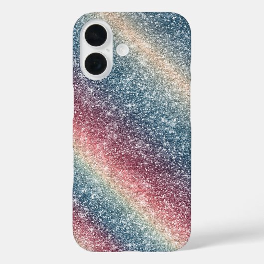 レインボーグリッター Case-Mate iPhoneケース (裏面)