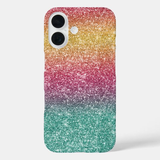 レインボーグリッター Case-Mate iPhoneケース (裏面)
