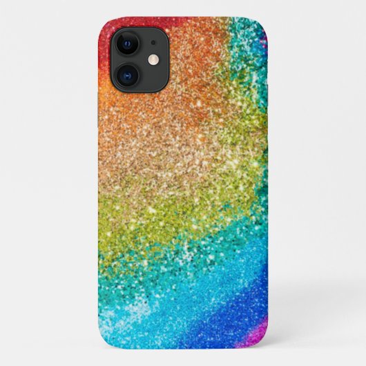 レインボーグリッター Case-Mate iPhoneケース (裏面)