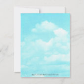 レインボーグリーティングカードの上のどこか 案内状 (裏面)