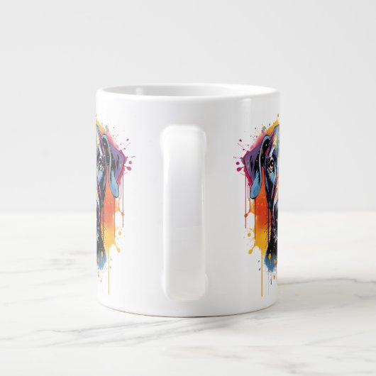 レインボーグレートダーンウォーター色 ジャンボコーヒーマグカップ (裏面)