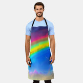 レインボーグロースカイ エプロン (着用した状態)