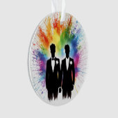 レインボーグロームズ初めてのクリスマス オーナメント (正面)