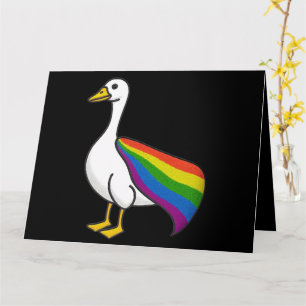 レインボーグース LGBTQプライド ゲイ トランスジェンダー LGBTQ+ カード