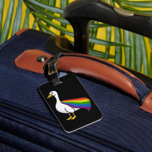 レインボーグース LGBTQプライド ゲイ トランスジェンダー LGBTQ+ ラゲッジタグ
