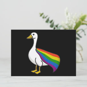 レインボーグース LGBTQプライド ゲイ トランスジェンダー LGBTQ+ 招待状