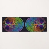 レインボーケルトの生命の木 ヨガマット (裏面(横))