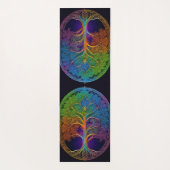 レインボーケルトの生命の木 ヨガマット (裏面)