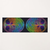 レインボーケルトの生命の木 ヨガマット (正面(横))