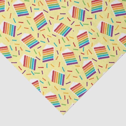 レインボーケーキと振りかけるパターン（の模様が）あるもの 薄葉紙 (詳細)