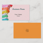 レインボーケーキシボロンピンク 名刺 (正面/裏面)