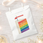 レインボーケーキハッピーバースデーウィッシュ作る フェイバーバッグ (クリップ留めされた状態)