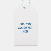 レインボーケーキハッピーバースデーパーソナライズされたカスタム ギフトタグ (裏面)