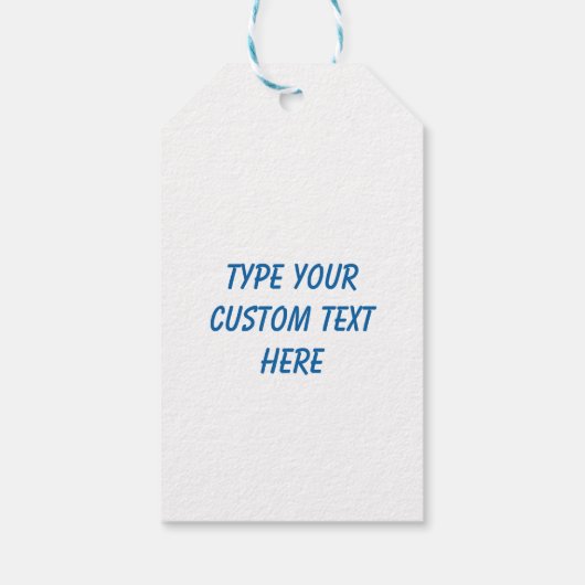 レインボーケーキハッピーバースデーパーソナライズされたカスタム ギフトタグ (裏面)