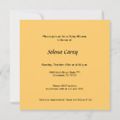 レインボーケーキベビーシャワー 招待状 (裏面)