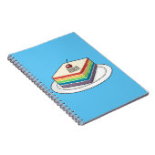 レインボーケーキ漫画イラストレーション ノートブック (右側)