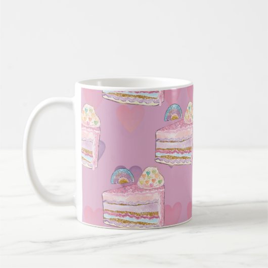 レインボーケーキ コーヒーマグカップ (左)