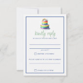 レインボーケーキ 出欠カード (正面)