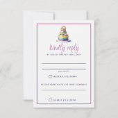 レインボーケーキ 出欠カード (正面)