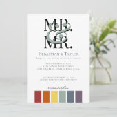 レインボーゲイエレガントな結婚式 案内状 (スタンド正面)