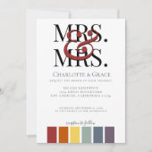 レインボーゲイエレガントな結婚式 案内状 (正面)