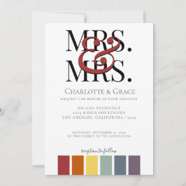 レインボーゲイエレガントな結婚式 案内状