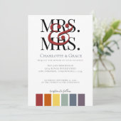 レインボーゲイエレガントな結婚式 案内状 (スタンド正面)