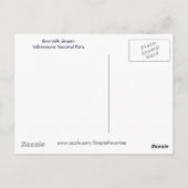 レインボーゲイザーイエローストーンウィフエマーソン引用文 ポストカード (裏面)