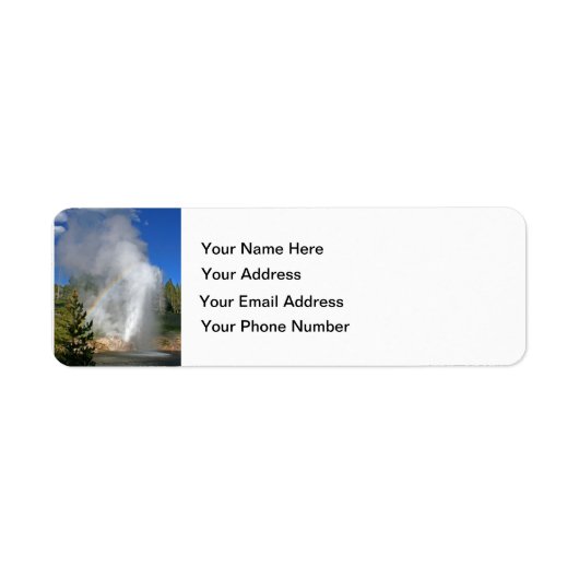 レインボーゲイザーイエローストーンウィフエマーソン引用文 ラベル (正面)