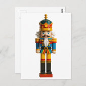 レインボーゲイプライドクリスマスくるみ割り玩具 ポストカード (正面/裏面)