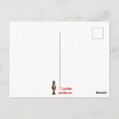 レインボーゲイプライドクリスマスくるみ割り玩具 ポストカード (裏面)