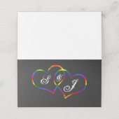 レインボーゲイプライドラブハートソングリクエスト プレイスカード (外部開封)