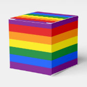 レインボーゲイプライド国旗 フェイバーボックス (正面サイド)