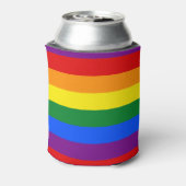 レインボーゲイプライド国旗 缶クーラー (缶裏面)