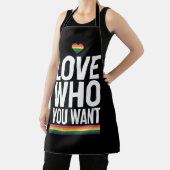 レインボーゲイプライド国旗LGBTQ エプロン (インサイチュ)