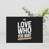 レインボーゲイプライド国旗LGBTQ 招待状 (スタンド正面)