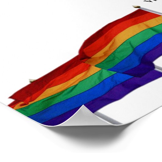 レインボーゲイプライド結婚の座席表13 ポスター (角)