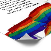 レインボーゲイプライド15結婚テーブル座席表 ポスター (角)