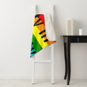 レインボーゲイプライドLGBTオリジナルストライプ8カラフル シェルパブランケット (インサイチュ)