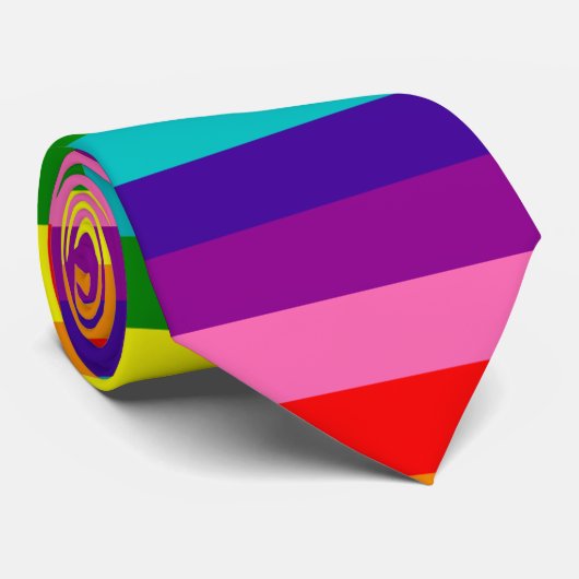 レインボーゲイプライドLGBTオリジナル8ストライプ国旗 ネクタイ (ロール)