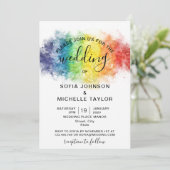 レインボーゲイレズビアンプライドミセス&ミセス 招待状 (スタンド正面)