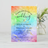 レインボーゲイ&レズビアンプライドミセス&ミセス招待状 招待状 (スタンド正面)