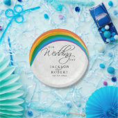 レインボーゲイ – 私たちの結婚式の日 ペーパープレート (パーティー)