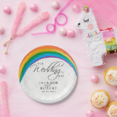 レインボーゲイ – 私たちの結婚式の日 ペーパープレート (パーティー)