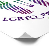 レインボーゲイLGBTQプライド月が私になる無料 ポスター (角)