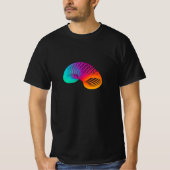 レインボーコイルバネ玩具 Tシャツ (正面)